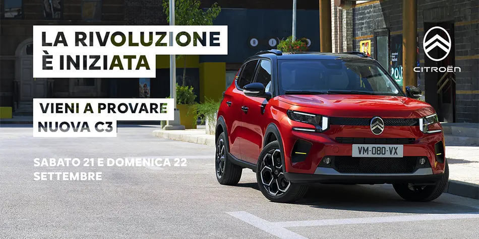 Citroen Nuova C3 Porte Aperte 21-22 Settembre 2024