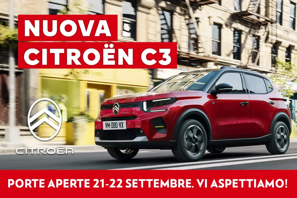 Citroen Nuova C3 Porte Aperte 21-22 Settembre 2024